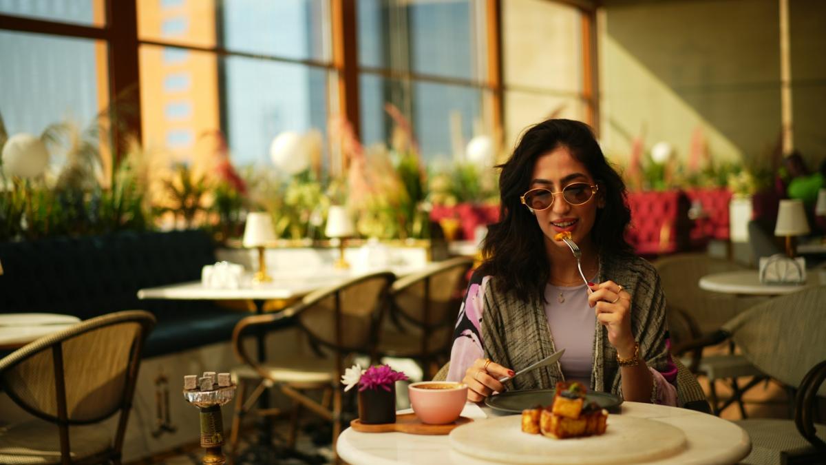 Завтрак в кафе