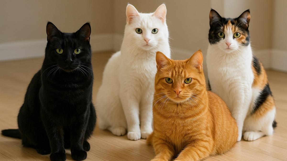 Кошки разных цветов
