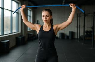 Разведение рук с лентой усиливает работу мышц талии — спортивные физиологи