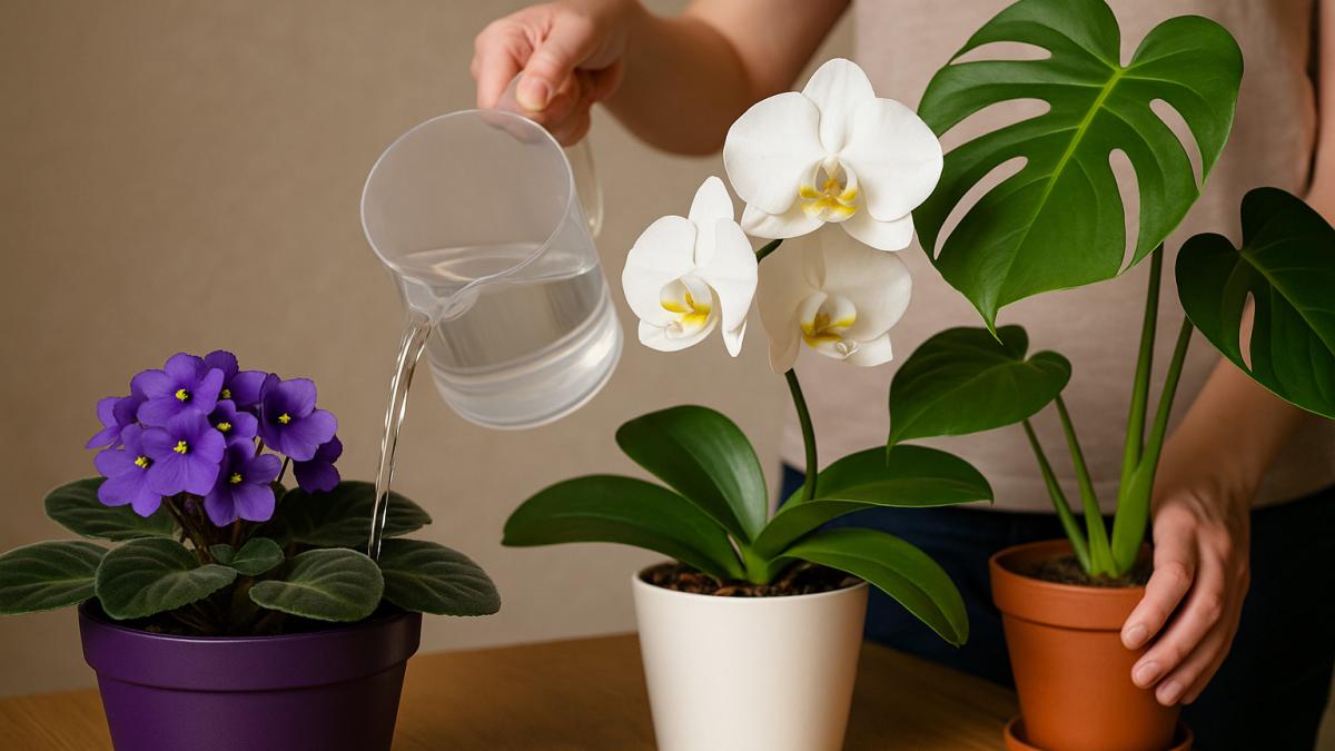 Полив комнатных растений