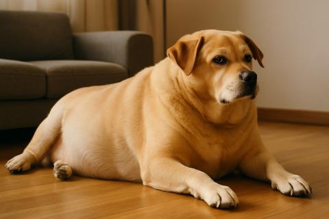 Лишний вес сокращает продолжительность жизни собаки