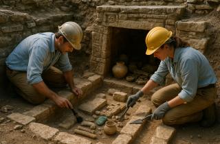 В Беотии обнаружена гробница знатной женщины с перевернутой диадемой — археологи