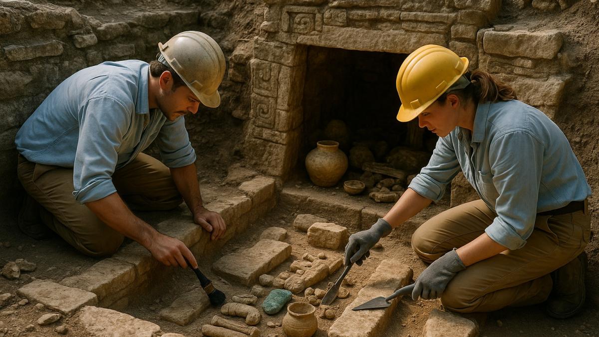 Раскопки археологов