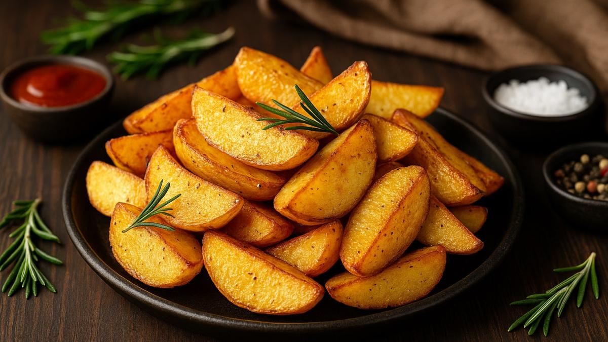 Хрустящий запечённый картофель