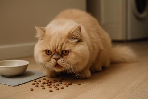 Отказ кошки от корма может сигнализировать о стрессе — зоопсихологи