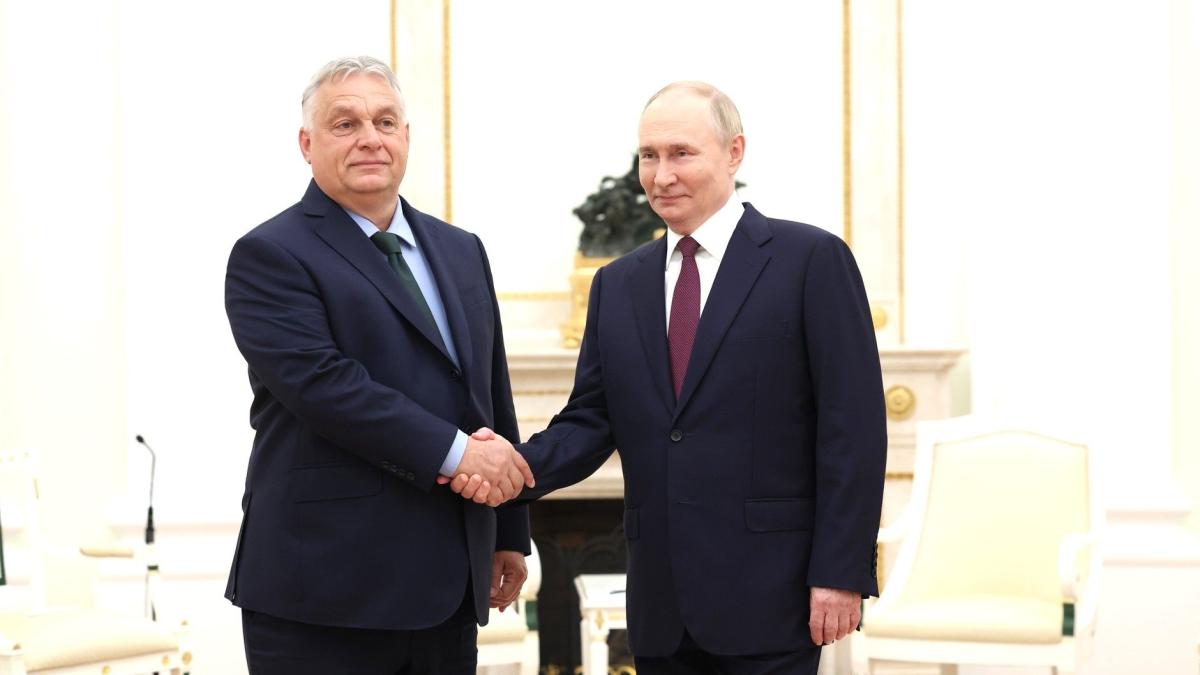 Владимир Путин и Виктор Орбан
