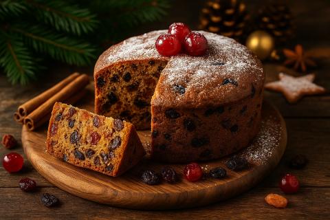 Английский рождественский пудинг готовится на водяной бане в течение 5 часов — повар