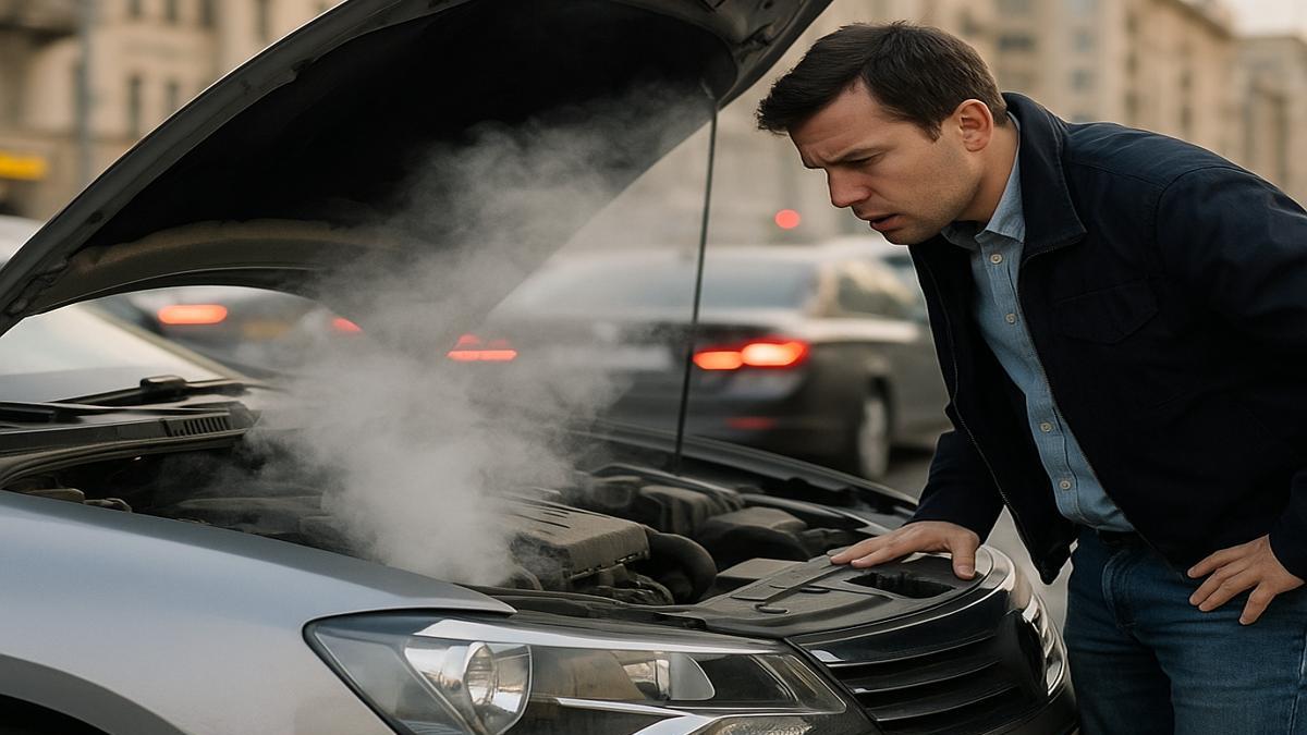 Пар из-под капота: что делать водителю