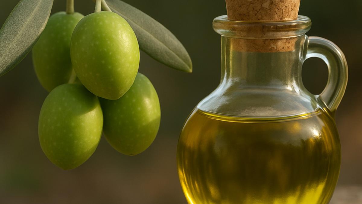 Оливковое масло и оливки