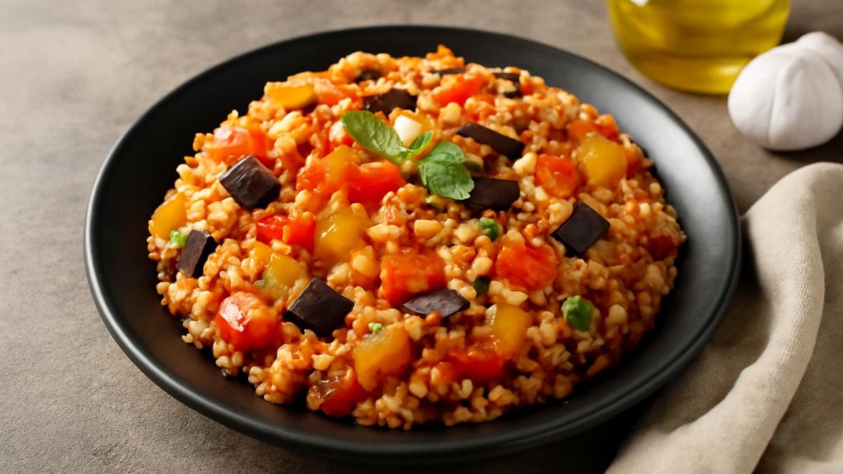 Булгур с овощами по-турецки