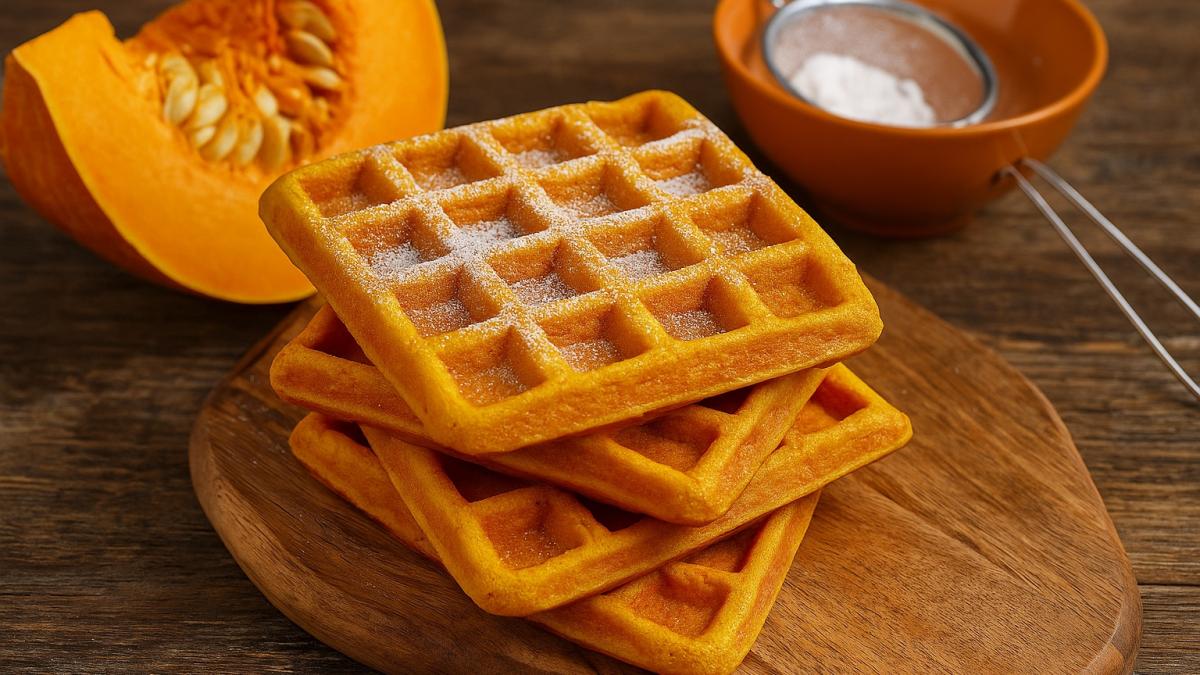 Тыквенные венские вафли