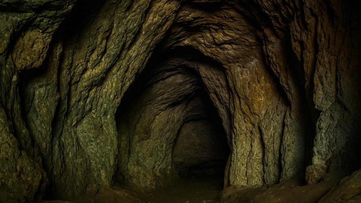 Каменные своды пещеры