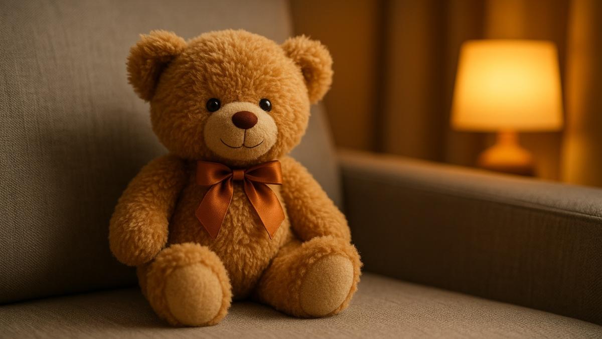 Плюшевый медвежонок в интерьере