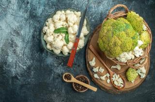 Цветная капуста теряет сочность при 220 °C без масла и бульона