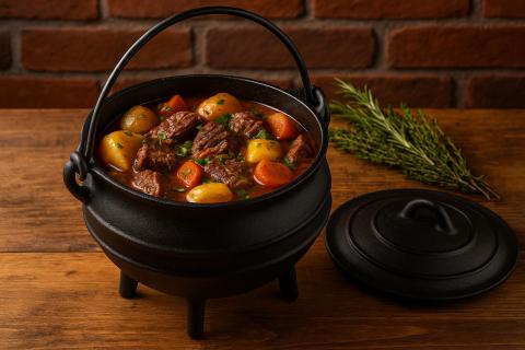 Сложил мясо с овощами в казан — через 60 минут блюдо, от которого челюсть отвиснет