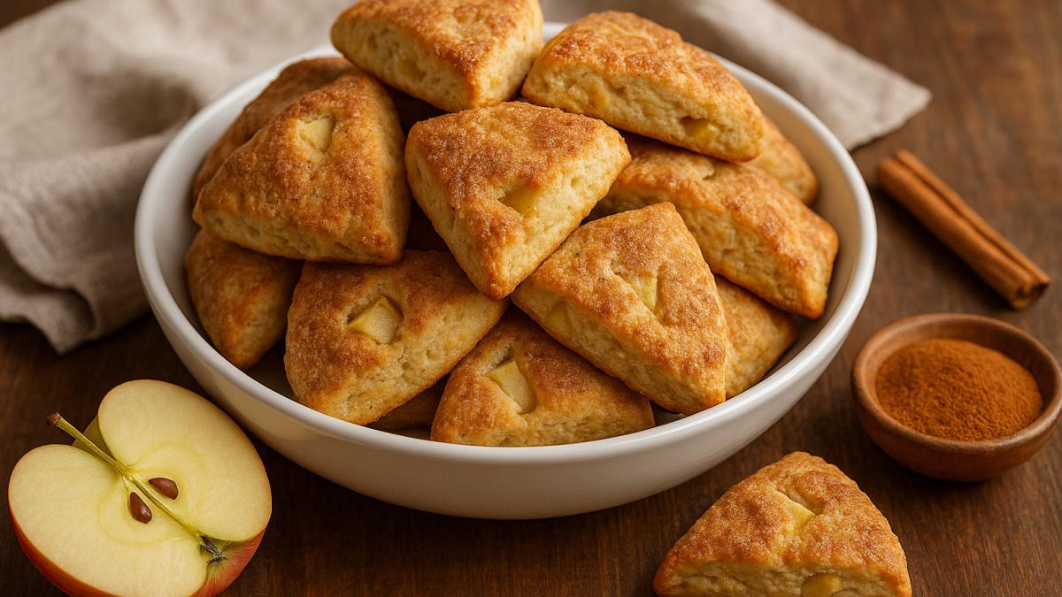 Творожное печенье с яблоками Творожное печенье с яблоками