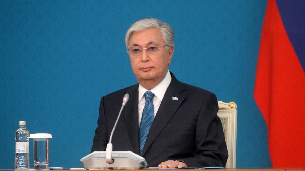 Kassym-Jomart Tokayev during meeting with Vladimir Putin (2023-11-09)