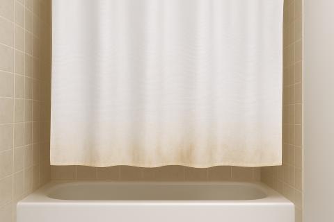 Полиэтиленовые шторки нельзя стирать в машинке из-за особенностей материала