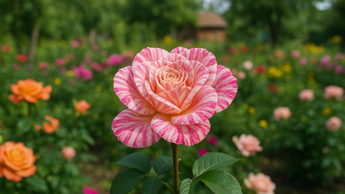 Полосатая роза