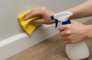 Универсальный домашний чистящий раствор готовят из уксуса, соды и лимонной кислоты