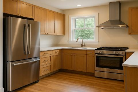 Кухню с деревянными фасадами можно обновить без нового гарнитура — дизайнеры