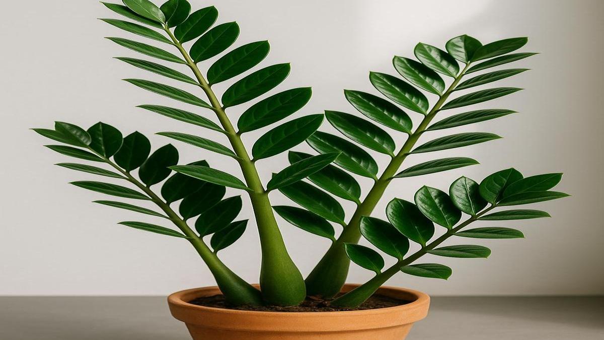 Долларовое дерево в горшке