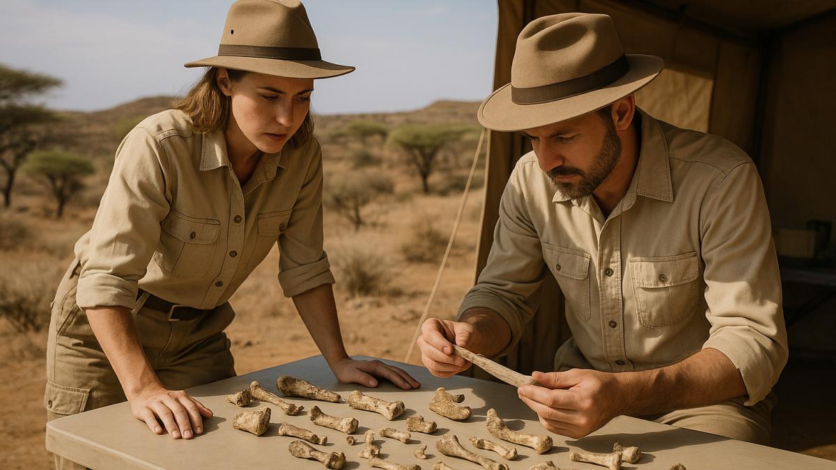 Учёные исследуют окаменелости