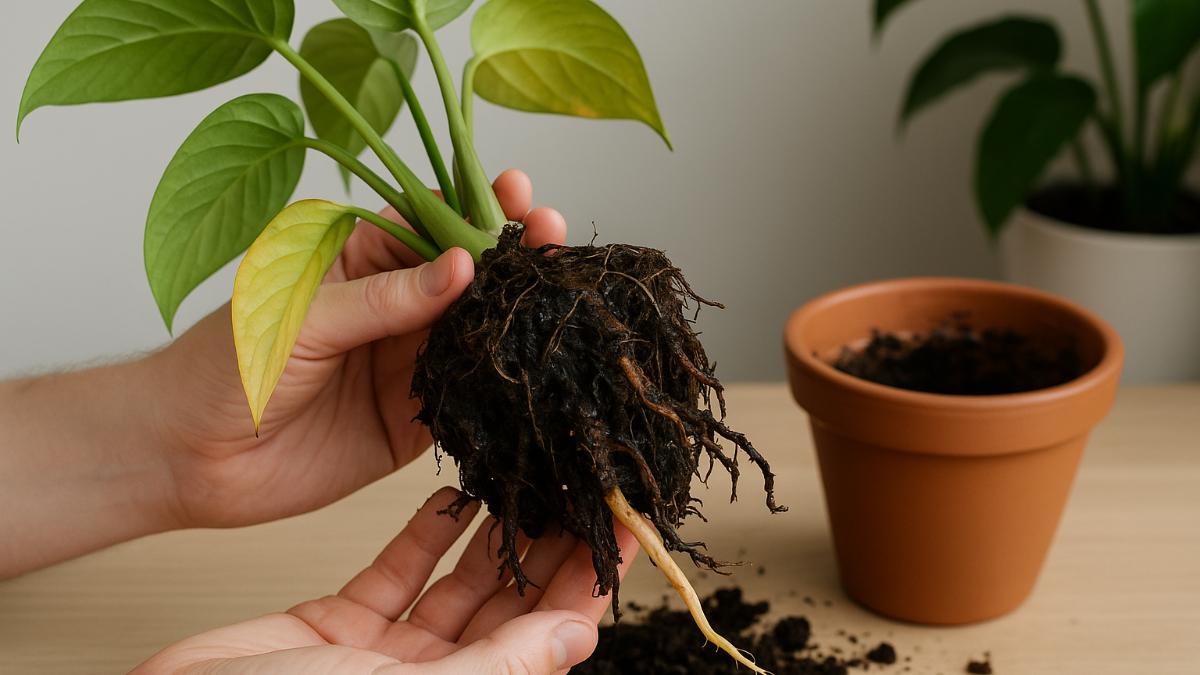 Корневая гниль у растения