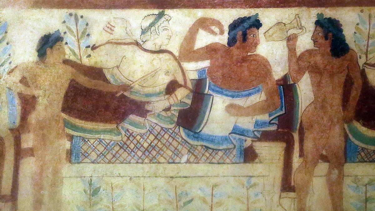 этруски, мозаика