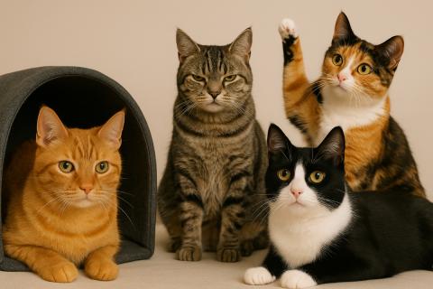 Кошки привыкают к сородичам за 2–3 месяца при правильном подходе