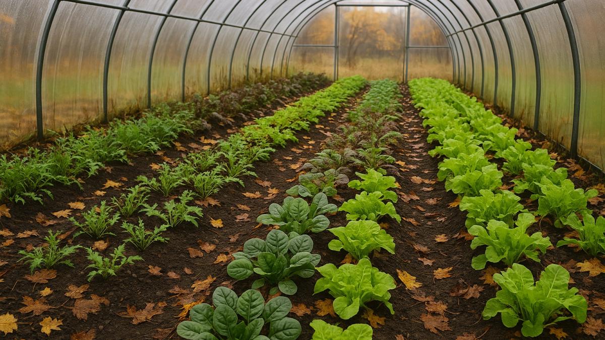 Подзимние посевы в парнике