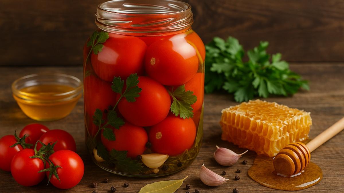 Маринованные помидоры с мёдом
