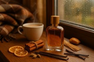 Корица делает аромат стойким и тёплым, сохраняя баланс между сладостью и глубиной