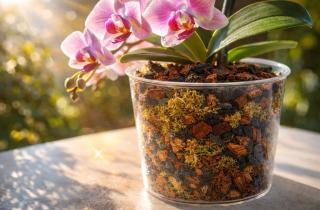 Нижние листья орхидеи желтеют при естественном старении — садовод