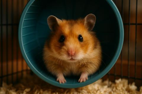 Хомяк в клетке крутит колесо — лапки в опасности: жаль, раньше не знала, что это ловушка