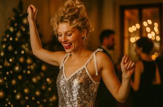 Яркий и удобный образ поможет встретить Новый год активно — стилисты