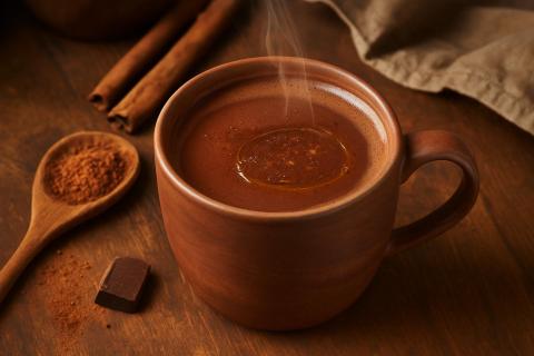 Трехслойный горячий шоколад можно приготовить для новогодних вечеров — кулинары