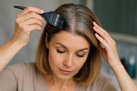 Закрашивание седых корней