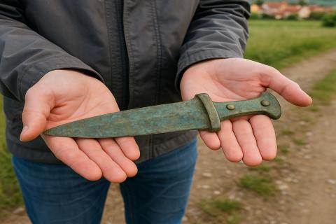 Уковски: на побережье Польши нашли кинжал возрастом 2800 лет с небесными узорами Уковски: на побережье Польши нашли кинжал возрастом 2800 лет с небесными узорами