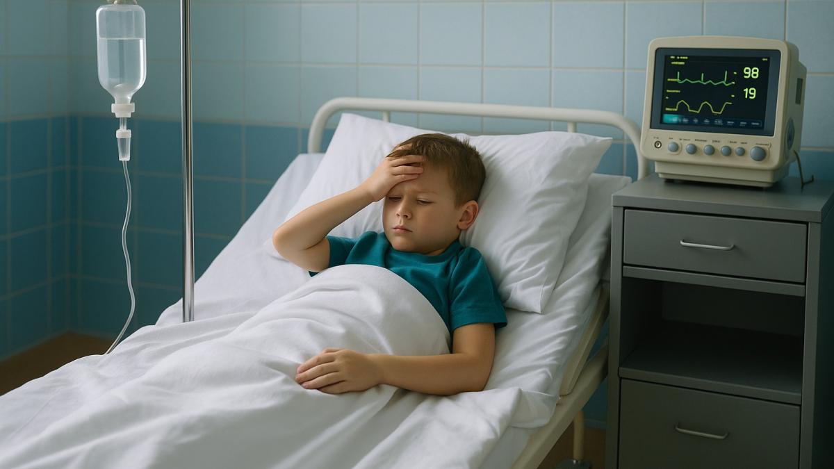 Госпитализированный школьник