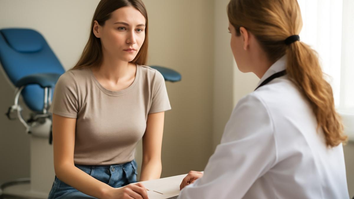 Женщина на приеме у гинеколога