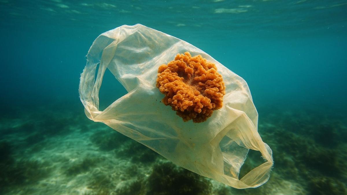 Морские грибы разрушают пластик в океане