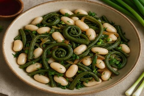 Фасолевый салат с курицей сохраняет питательность
