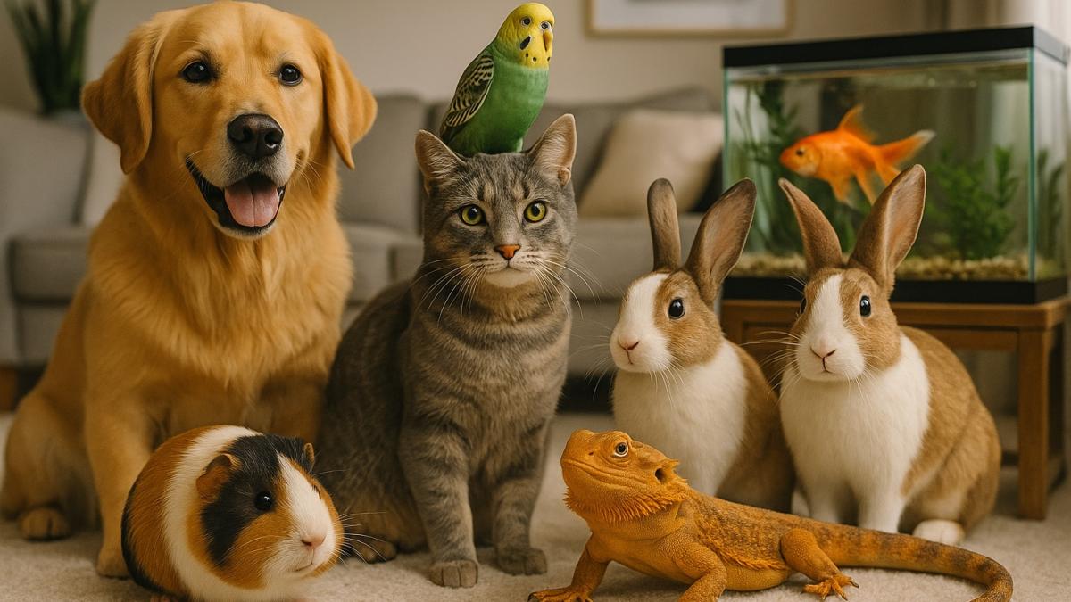 Домашние питомцы в уютной квартире Домашние питомцы в уютной квартире