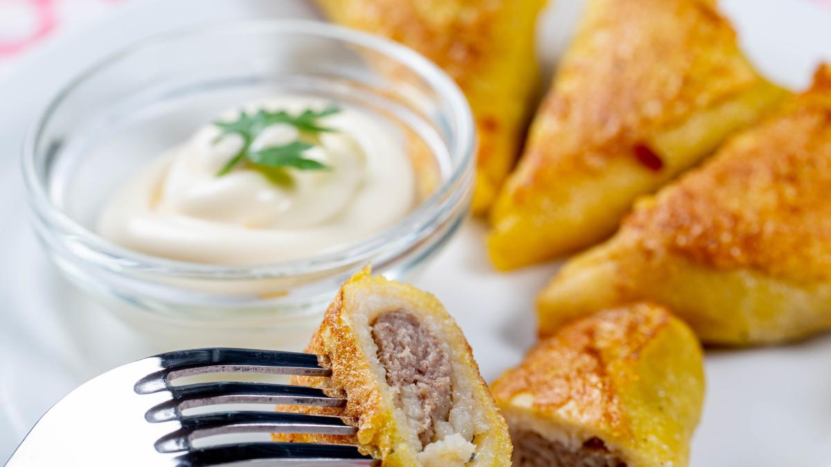 Блинчики с мясом