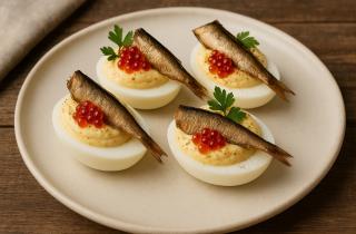 Бутерброды со шпротами получаются ароматными благодаря сочетанию рыбы, майонеза и свежих помидоров
