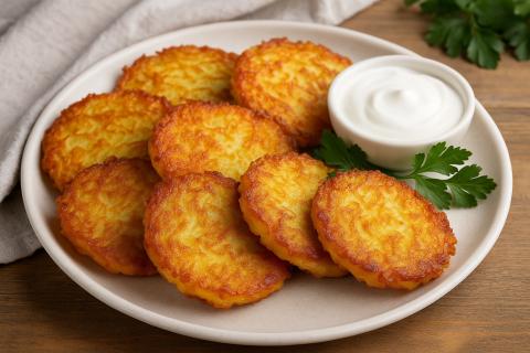 Правильные картофельные драники получаются хрустящими