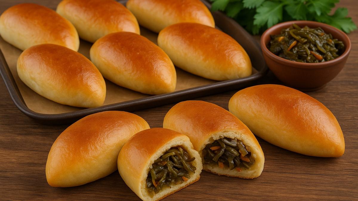 Поморские пирожки с морской капустой