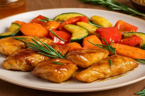 Индейка по-французски с картофелем и сыром в духовке получается сочной и ароматной