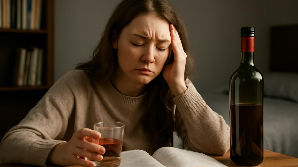 Женщина с бокалом алкоголя Женщина с бокалом алкоголя